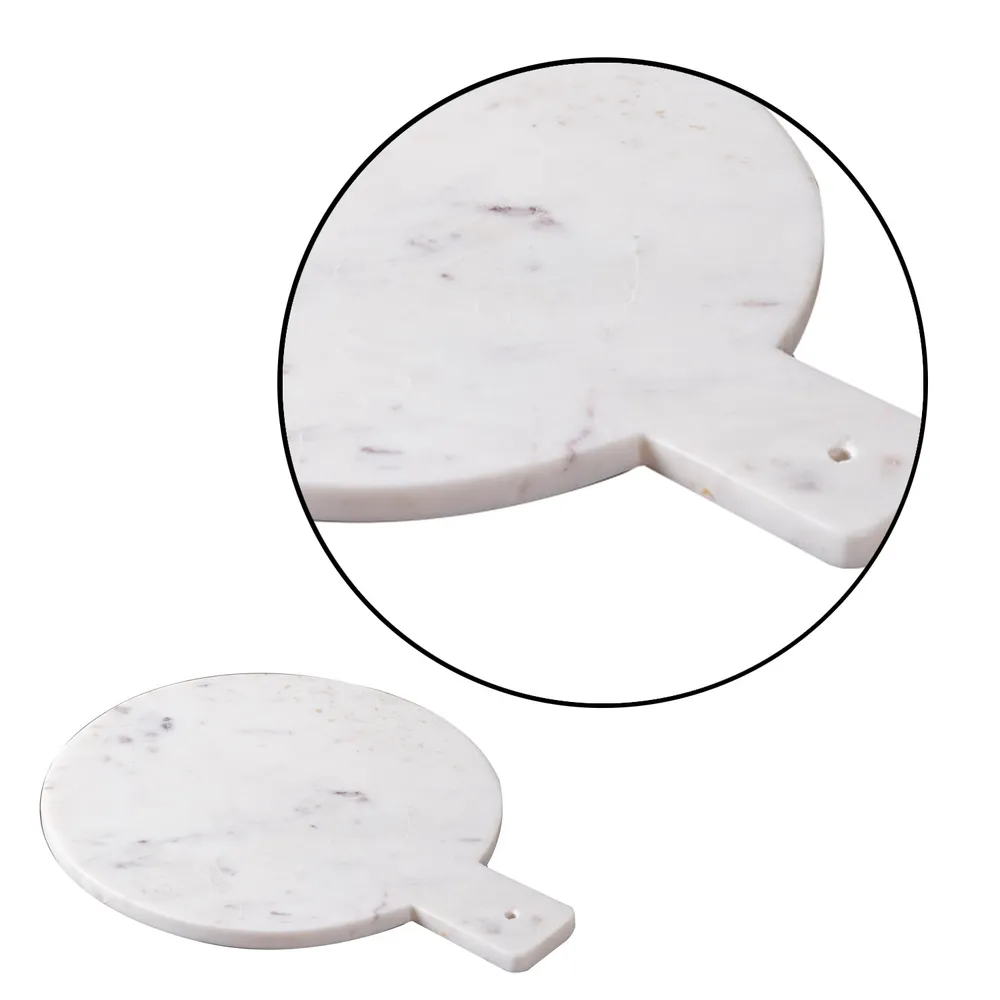Classic White Marble Serving Platter