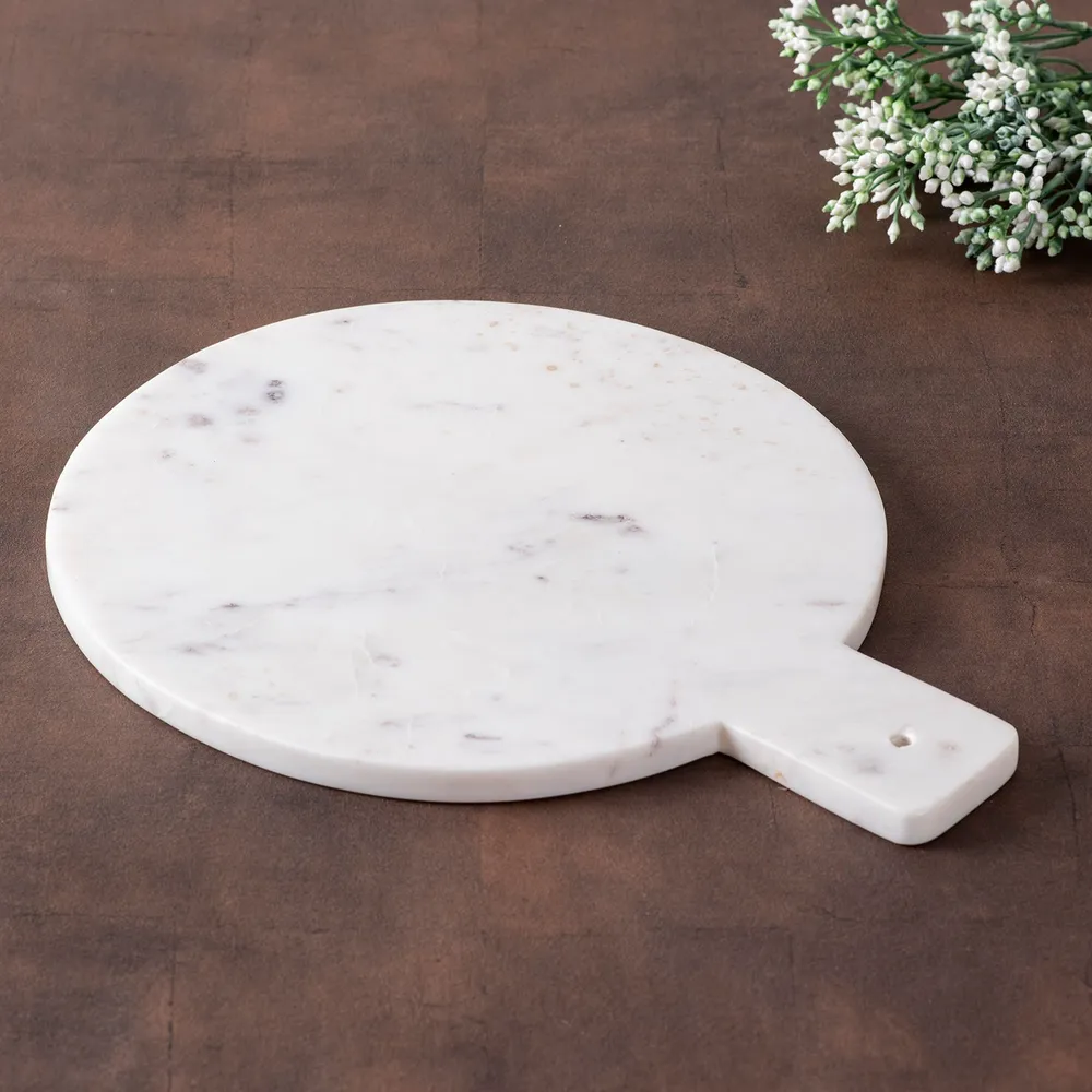 Classic White Marble Serving Platter