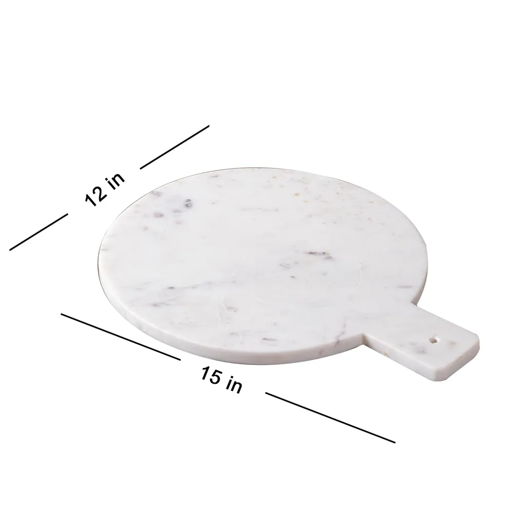 Classic White Marble Serving Platter