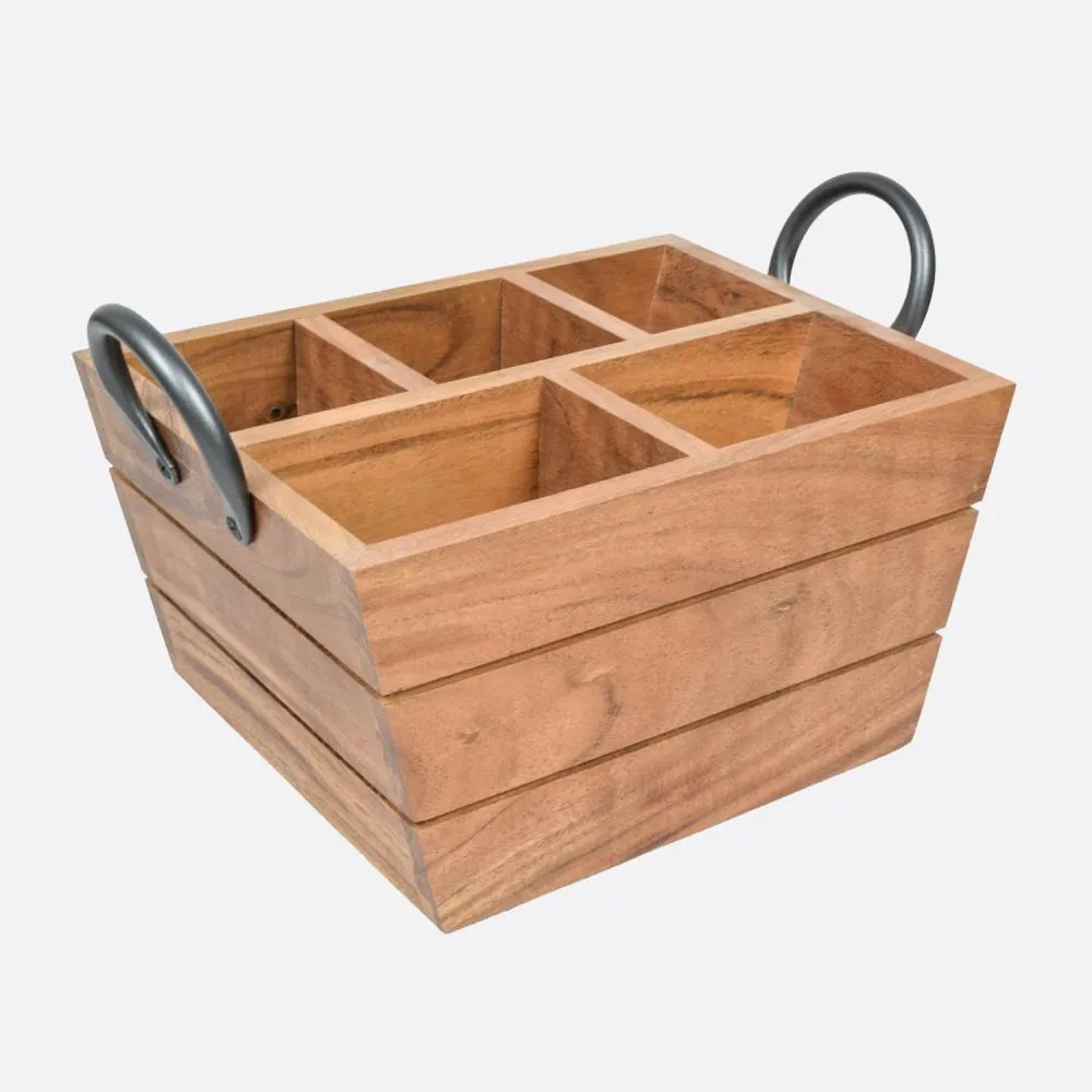 Classic Wooden Cutlery Holder