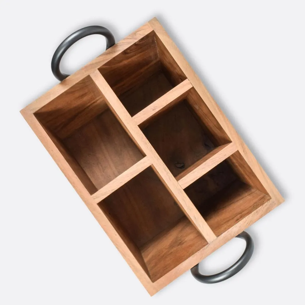 Classic Wooden Cutlery Holder