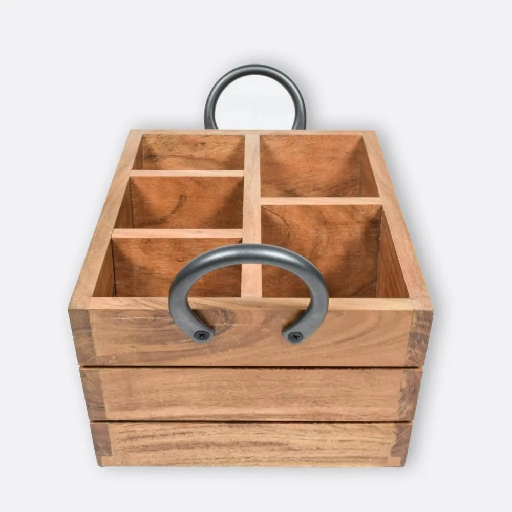 Classic Wooden Cutlery Holder