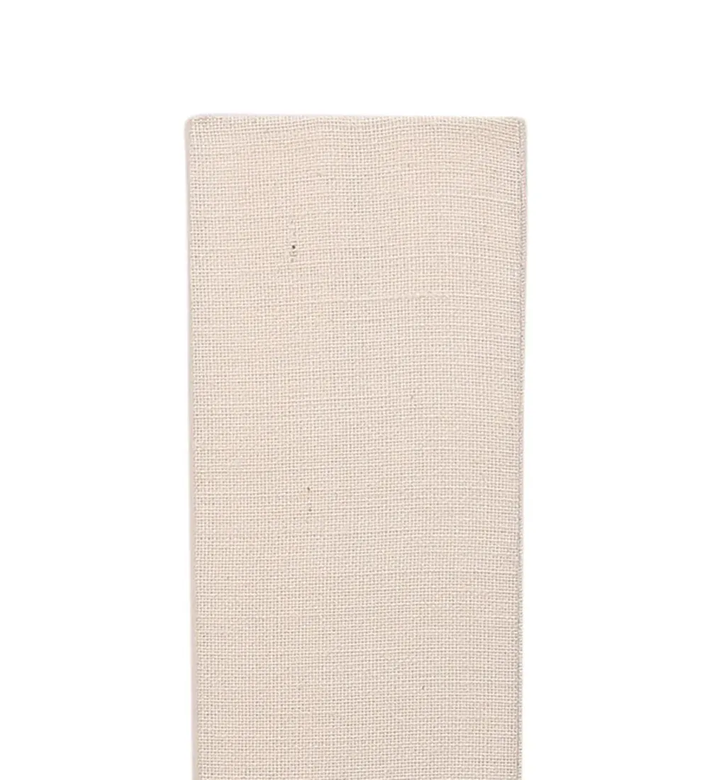 Classy Jute Square Natural Wood Floor Lamp White