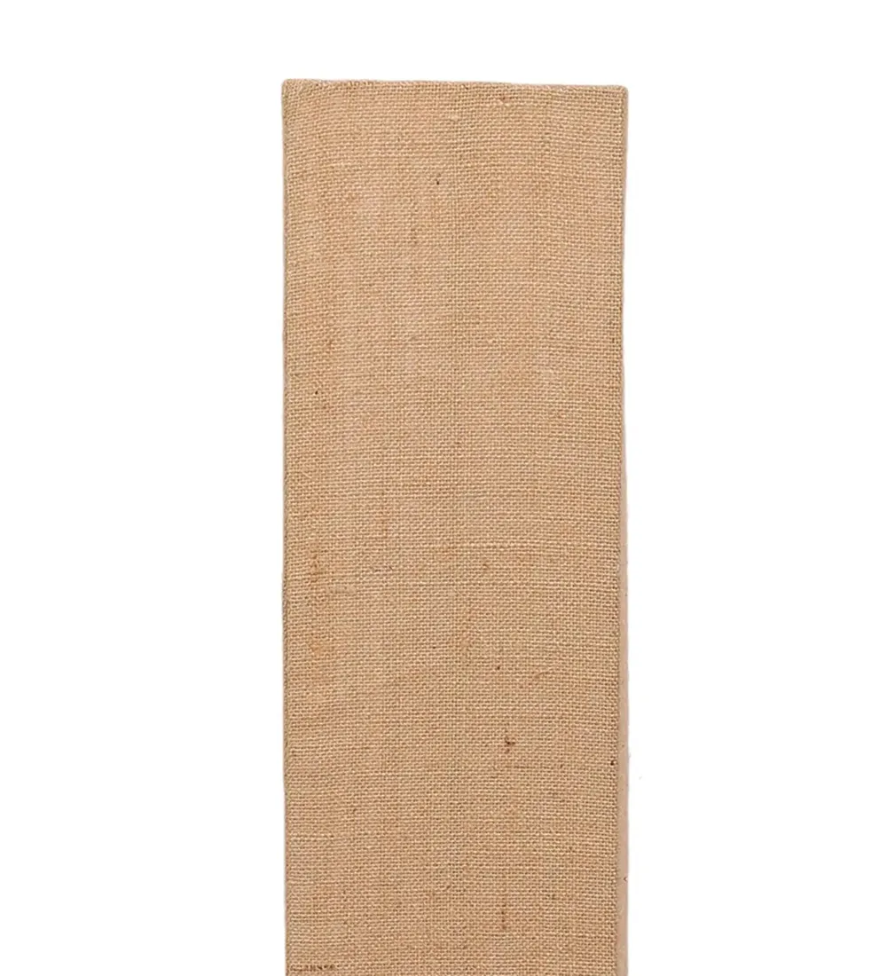 Classy Jute Square Natural Wood Floor Lamp White
