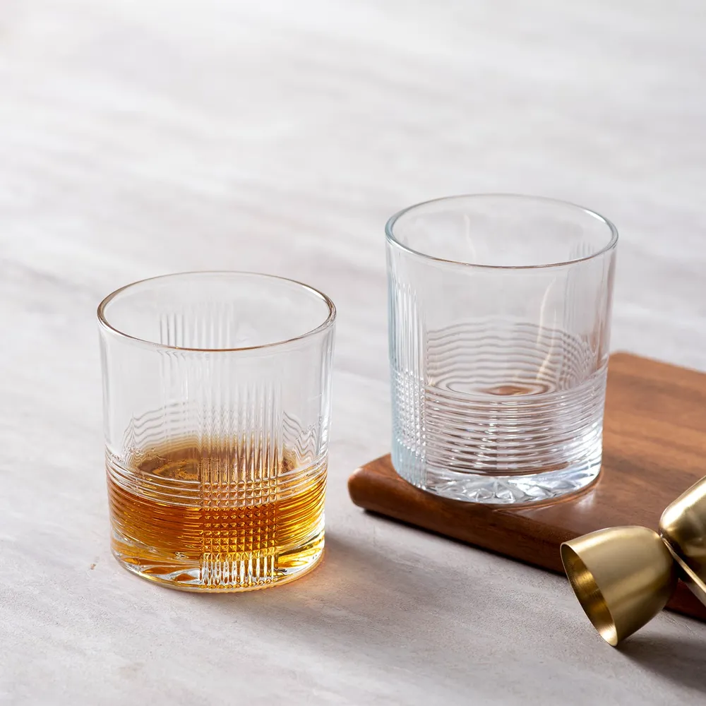 Classy Scotch Ice Bucket With Tong and Glasses Set Of 6