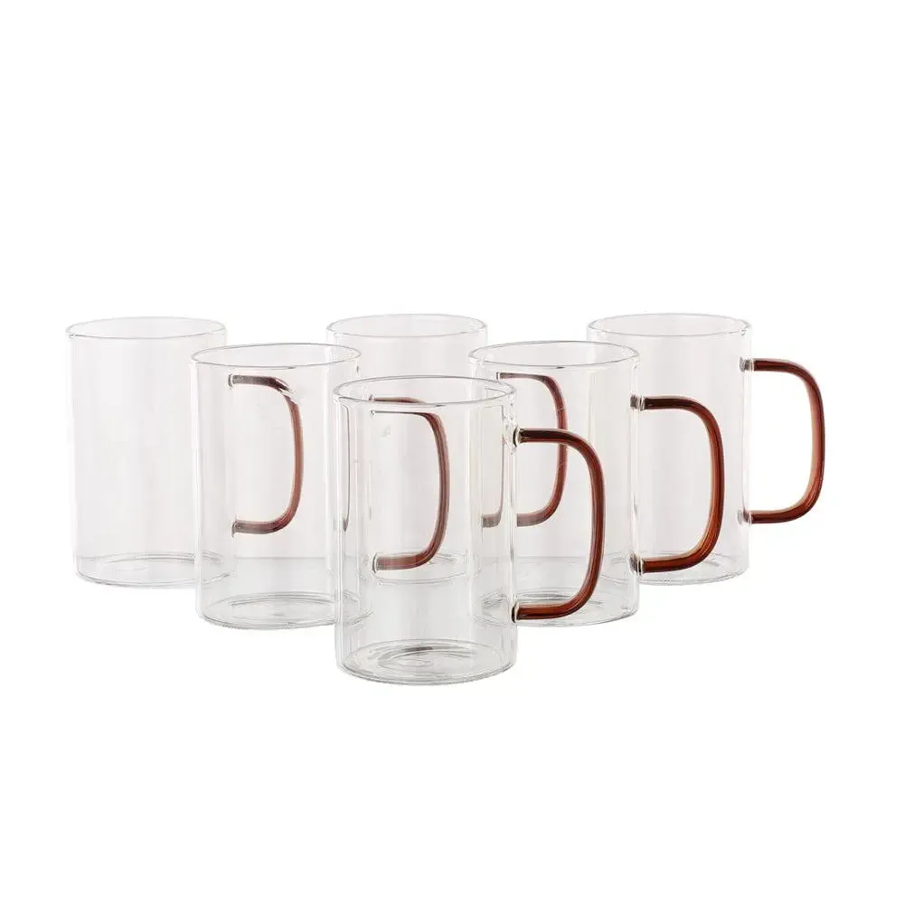 Clear Glass Premium Jug Set With Tray  Set Of 8