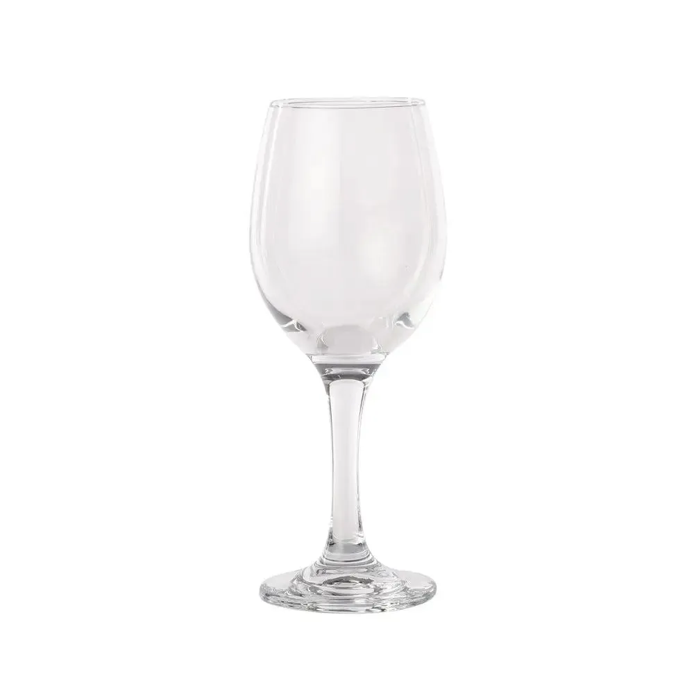 Clear Glass Standard Wine Glasses Set Of 6