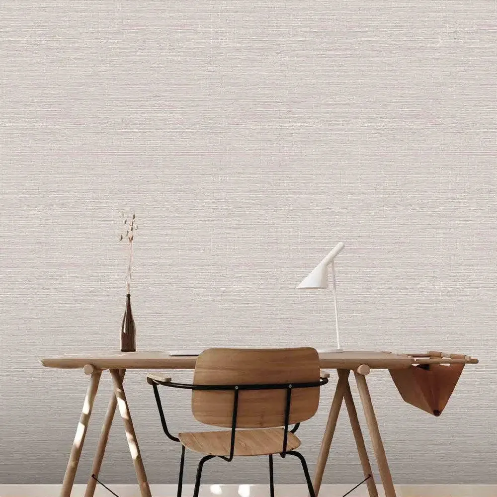 Clement Grasscloth Textured Premium Wallpaper- The Modernist Collection Dark Brown