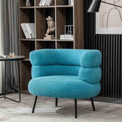 Clive Azure Elegant Accent Chair