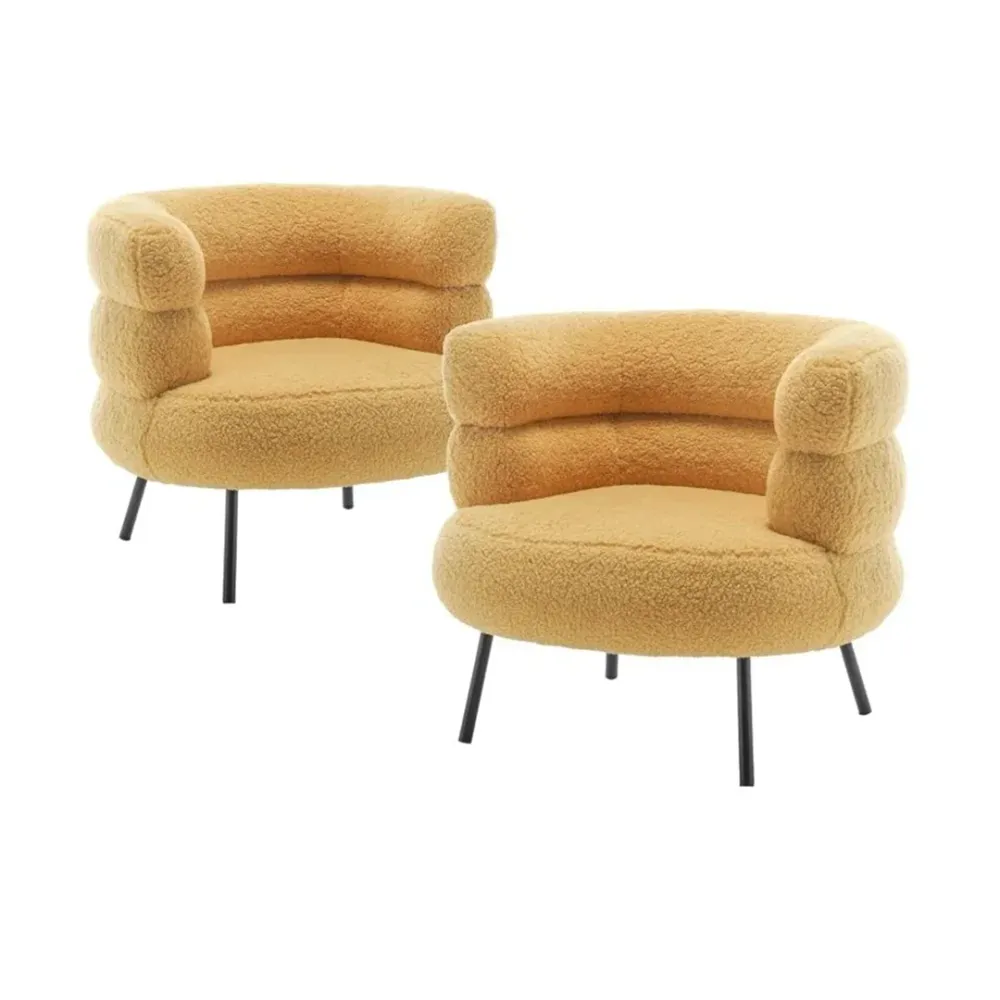 Clive Goldenrod Grace Accent Chair Single