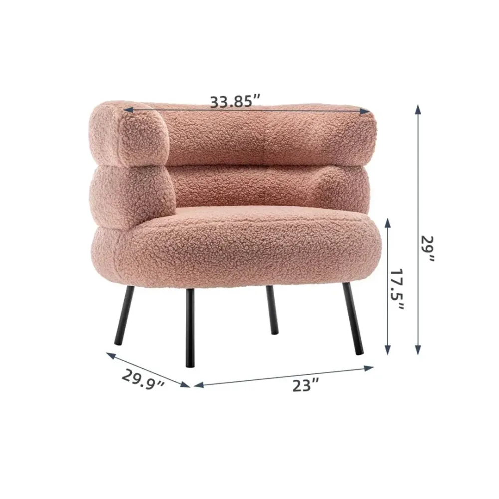 Clive Rosette Elegant Accent Chair Single