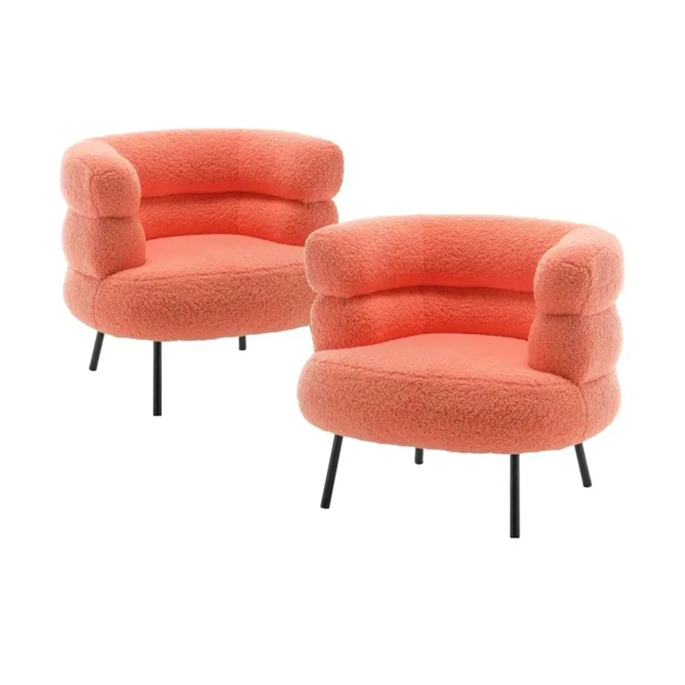 Clive Sunset Elegant Accent Chair Single