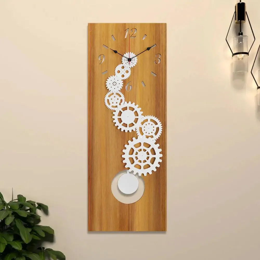 Clock With Gare Big Pendulum Wall Clock