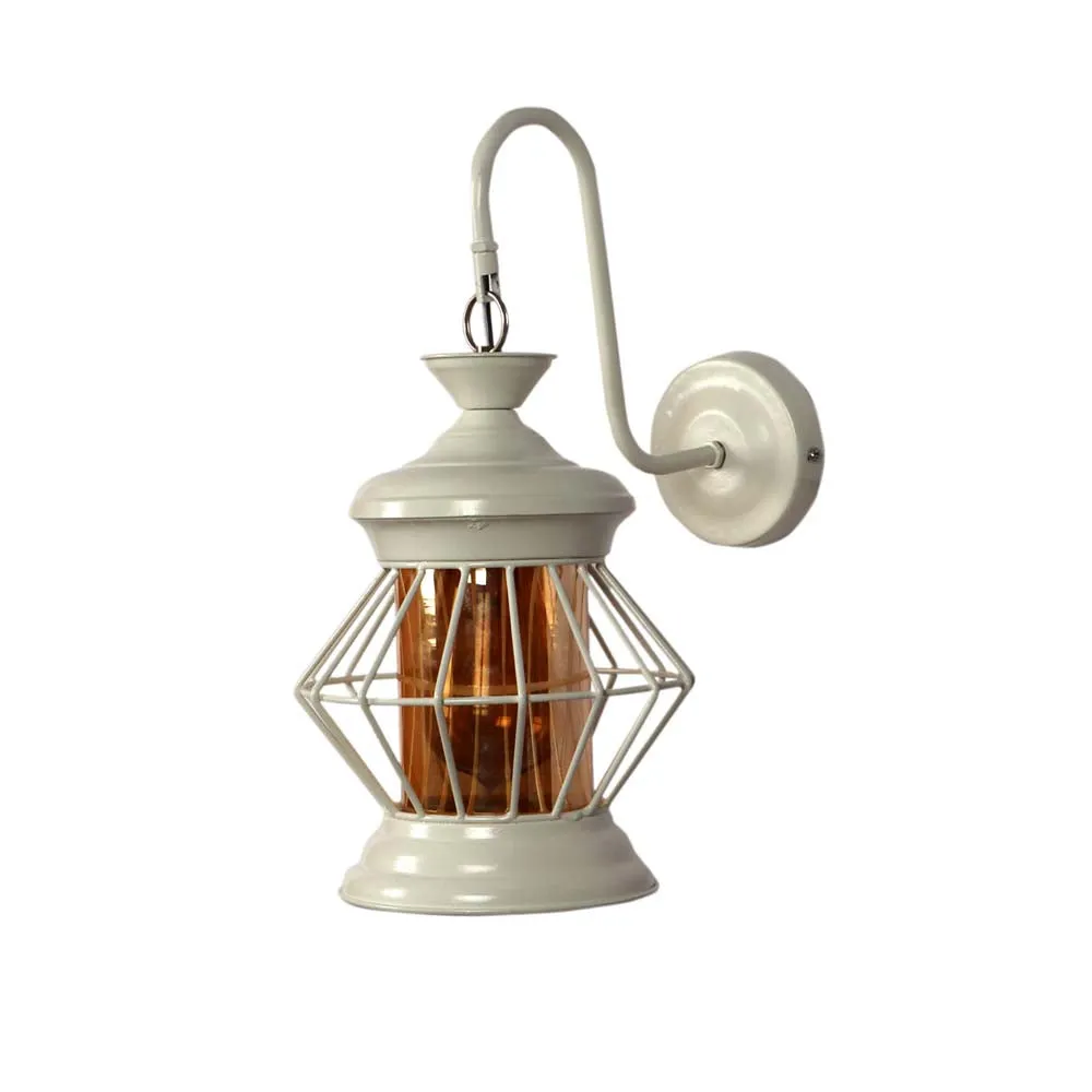 Club Feels Classic White Suspended Wall Light Single Piece
