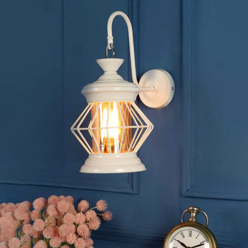 Club Feels Classic White Suspended Wall Light Single Piece