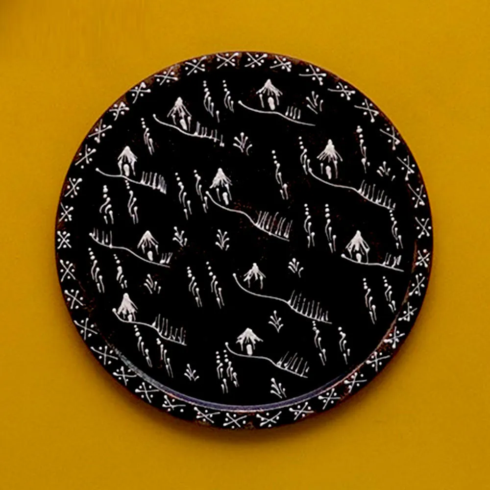 Coal Black Base Set of 3 Wallplates