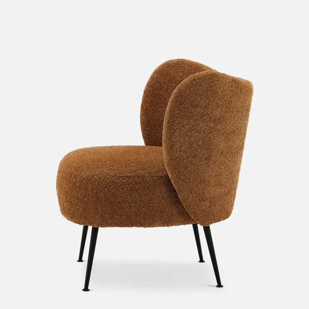 Cocoa Comfort Lounge Chair in Brown Colour Single