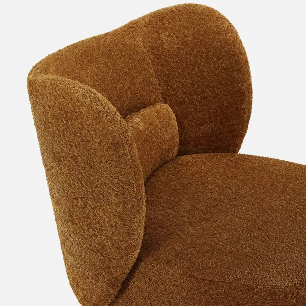 Cocoa Comfort Lounge Chair in Brown Colour Single