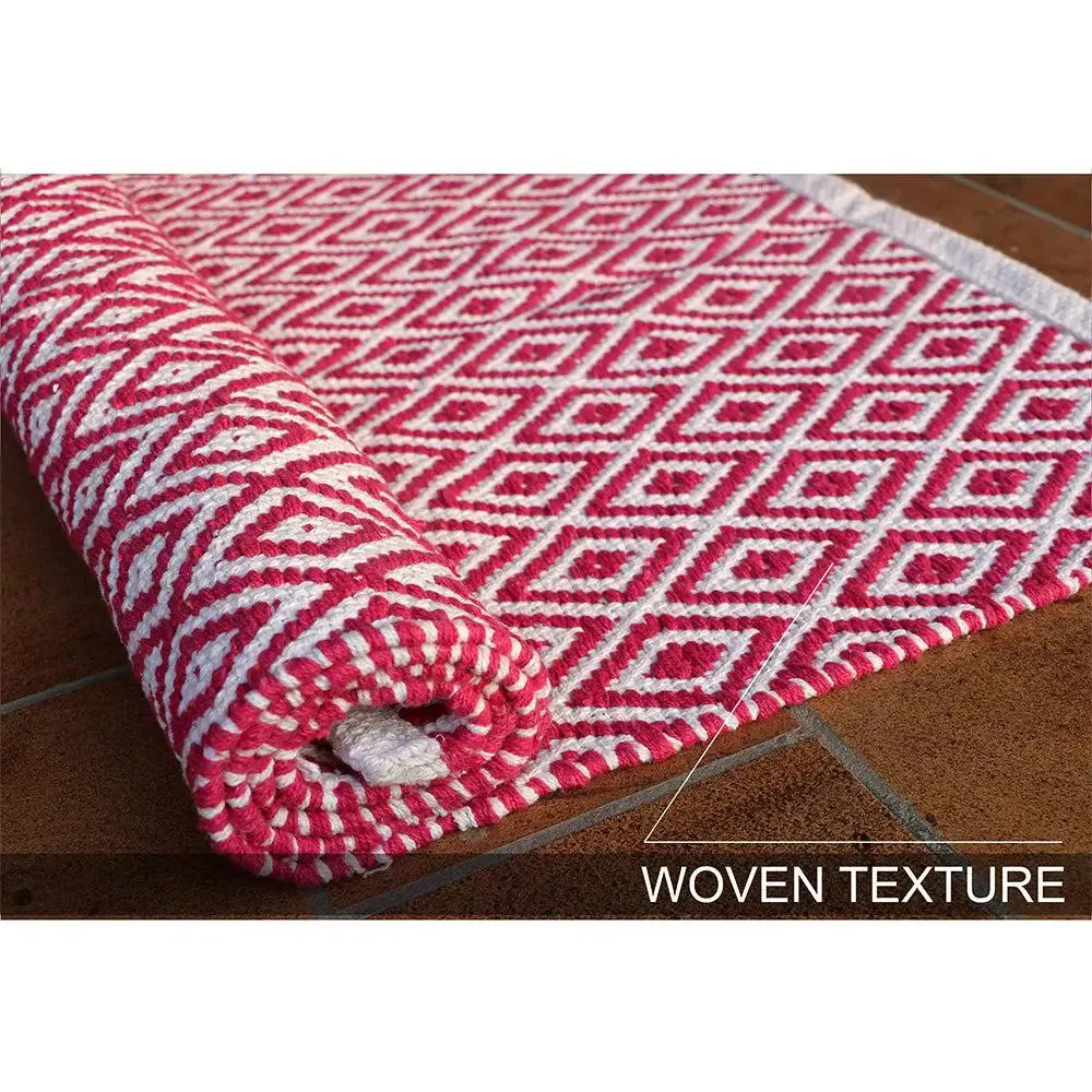 Coffee Designer Handwoven Area Rug (70 x 140) cm