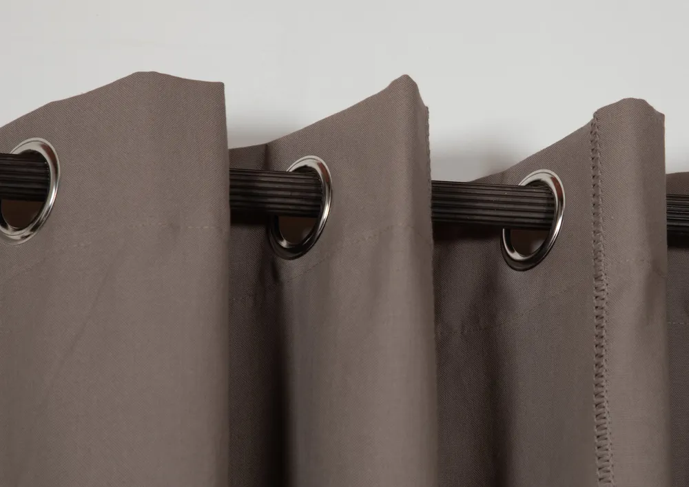 Coffee Dobby Door and Window Curtain