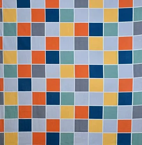 Color Blocked Geometric Print  Double Comforter (Multicolor)