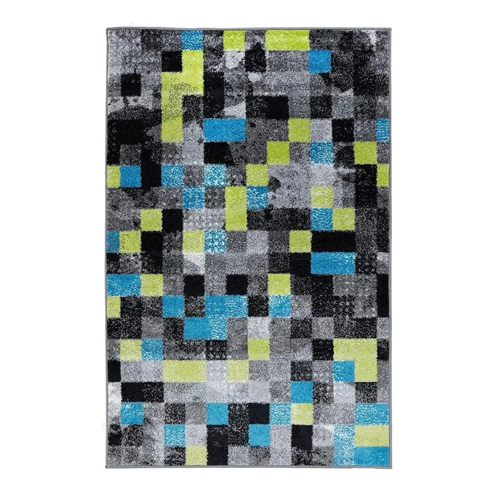 Colorful Abstract Illusionary Pattern Big Floor Mat