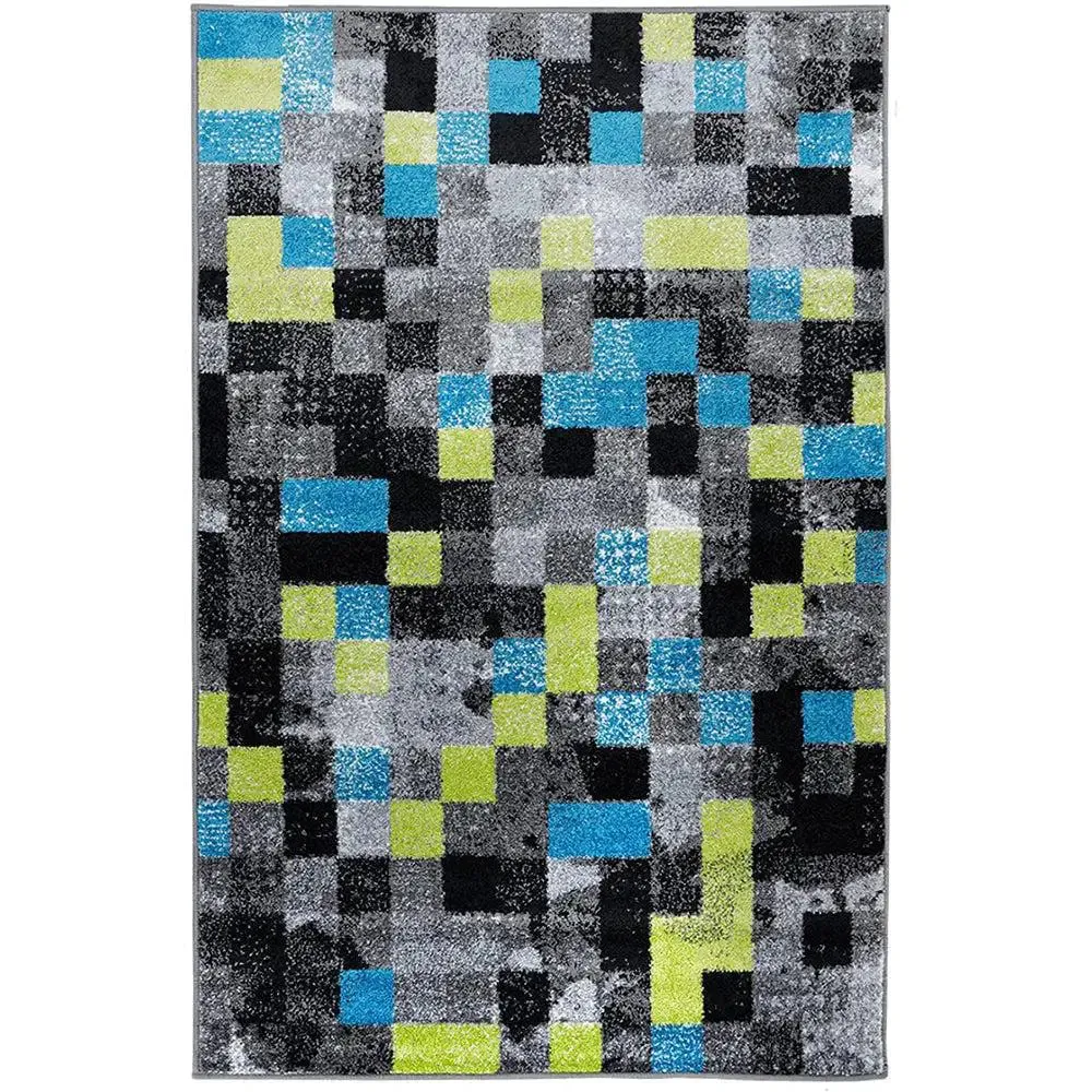 Colorful Abstract Illusionary Pattern Big Floor Mat