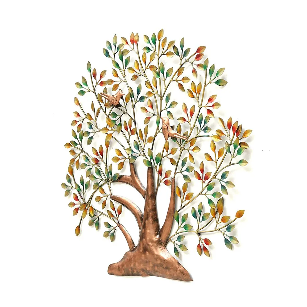 Colorful Autumn Tree Metal Wall Art