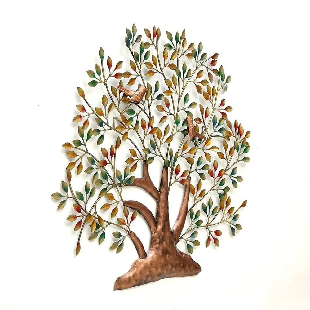 Colorful Autumn Tree Metal Wall Art
