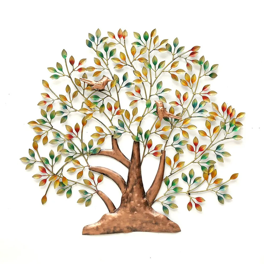 Colorful Autumn Tree Metal Wall Art