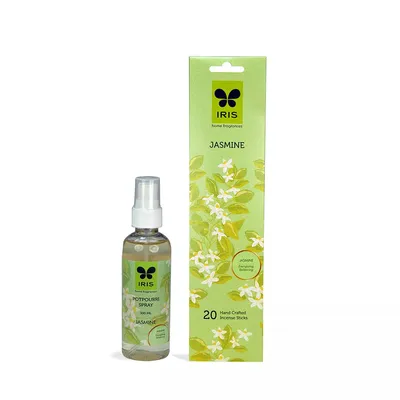 Combo Of 100 ml Jasmine Potpourri Spray &  Incense Sticks