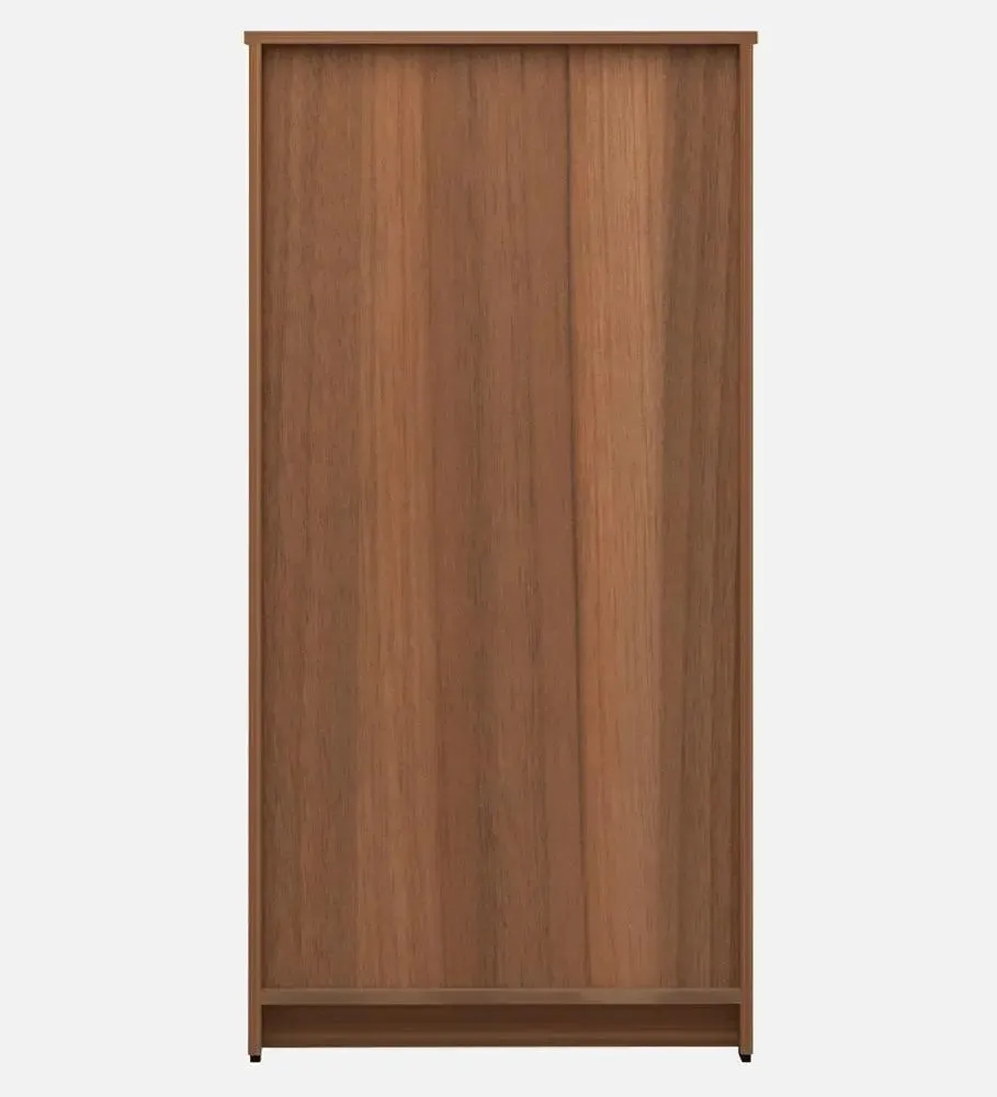 Compact &amp; Premium Ivory &amp; Brown Wooden Bookshelf With 2 Doors