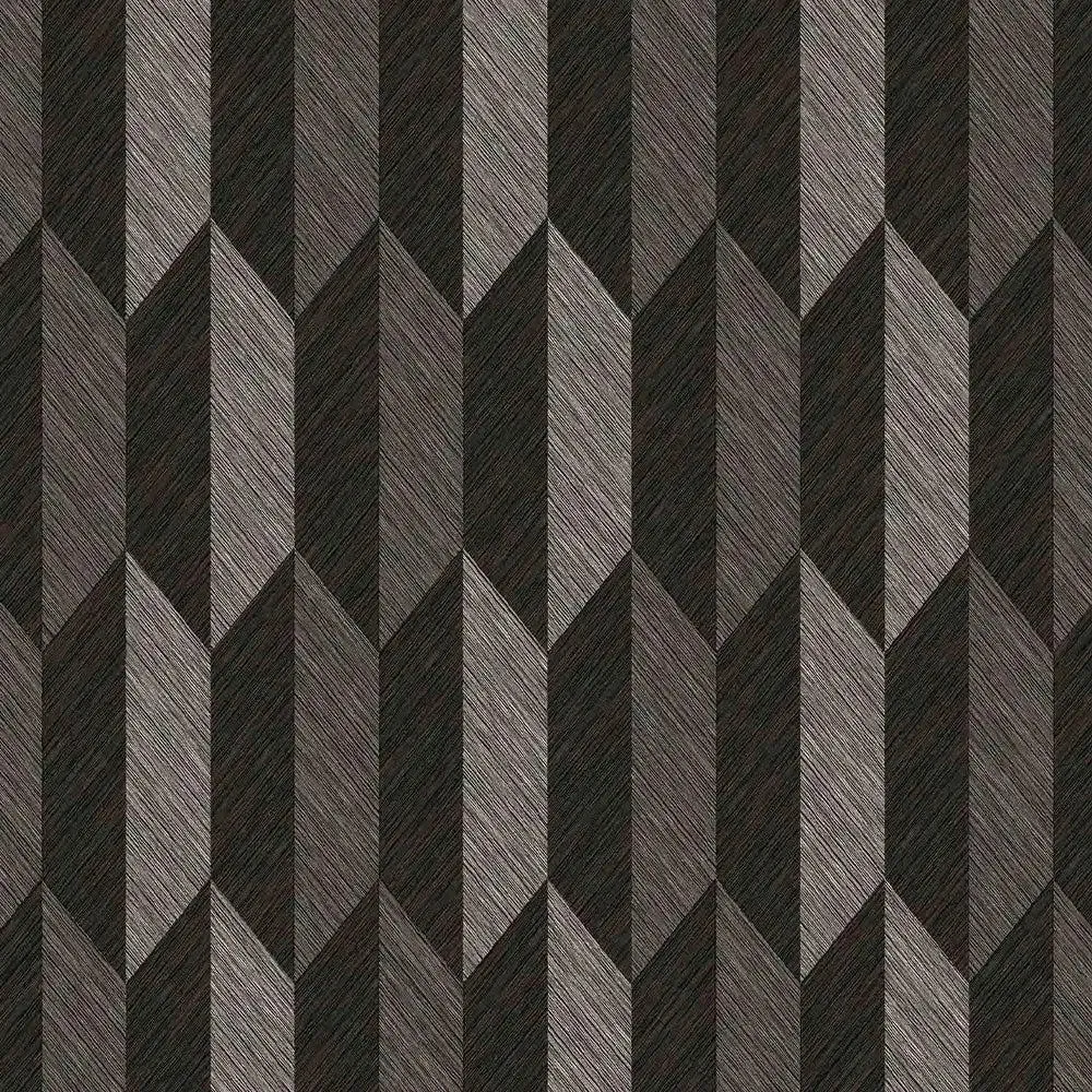 Compact Medley Textured Premium Wallpaper- The Art of Gravure Black
