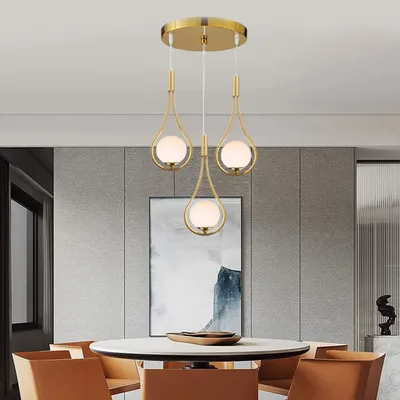 Contemporary Classic Triplet Pendant Light