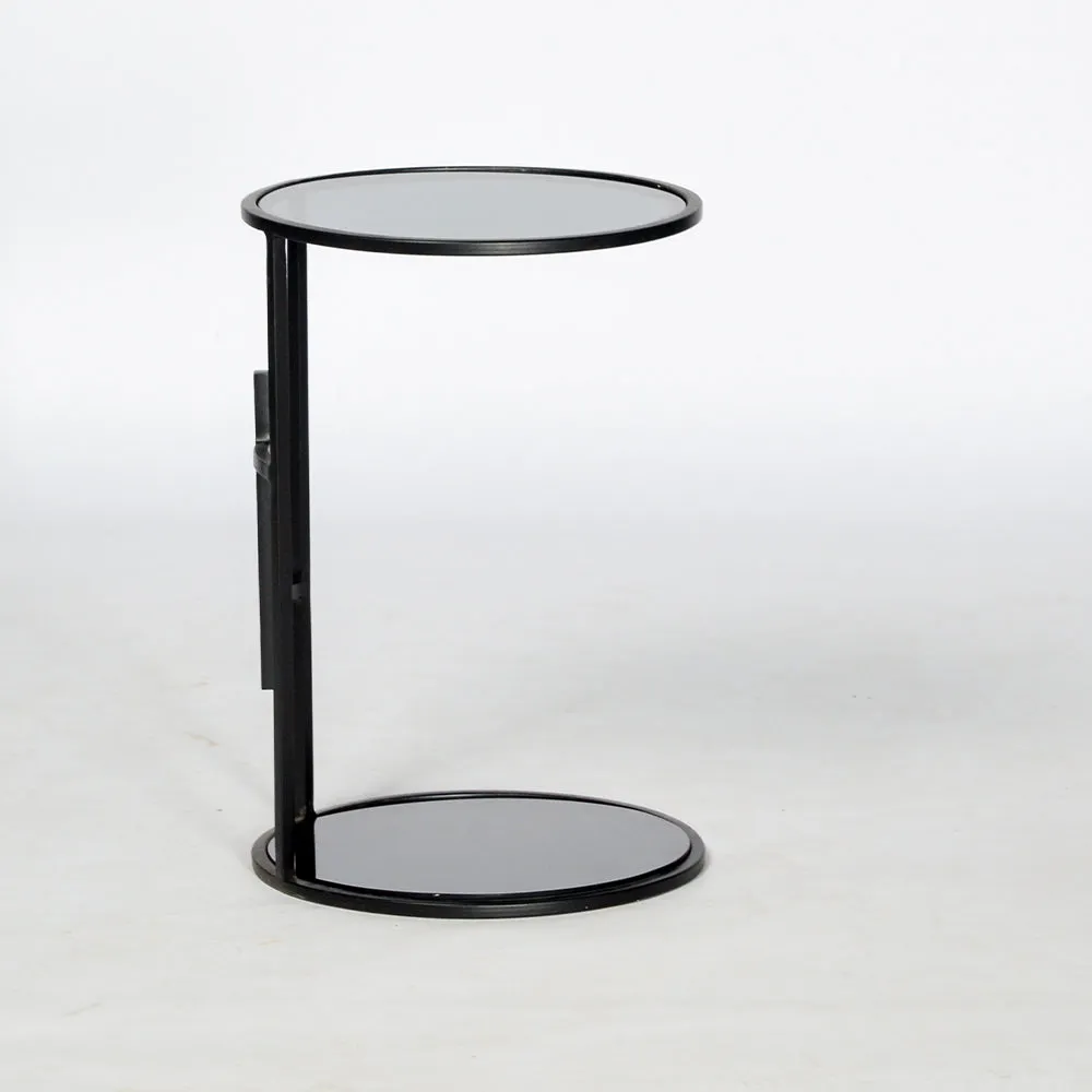 Contemporary Designed Black Metal Side Table