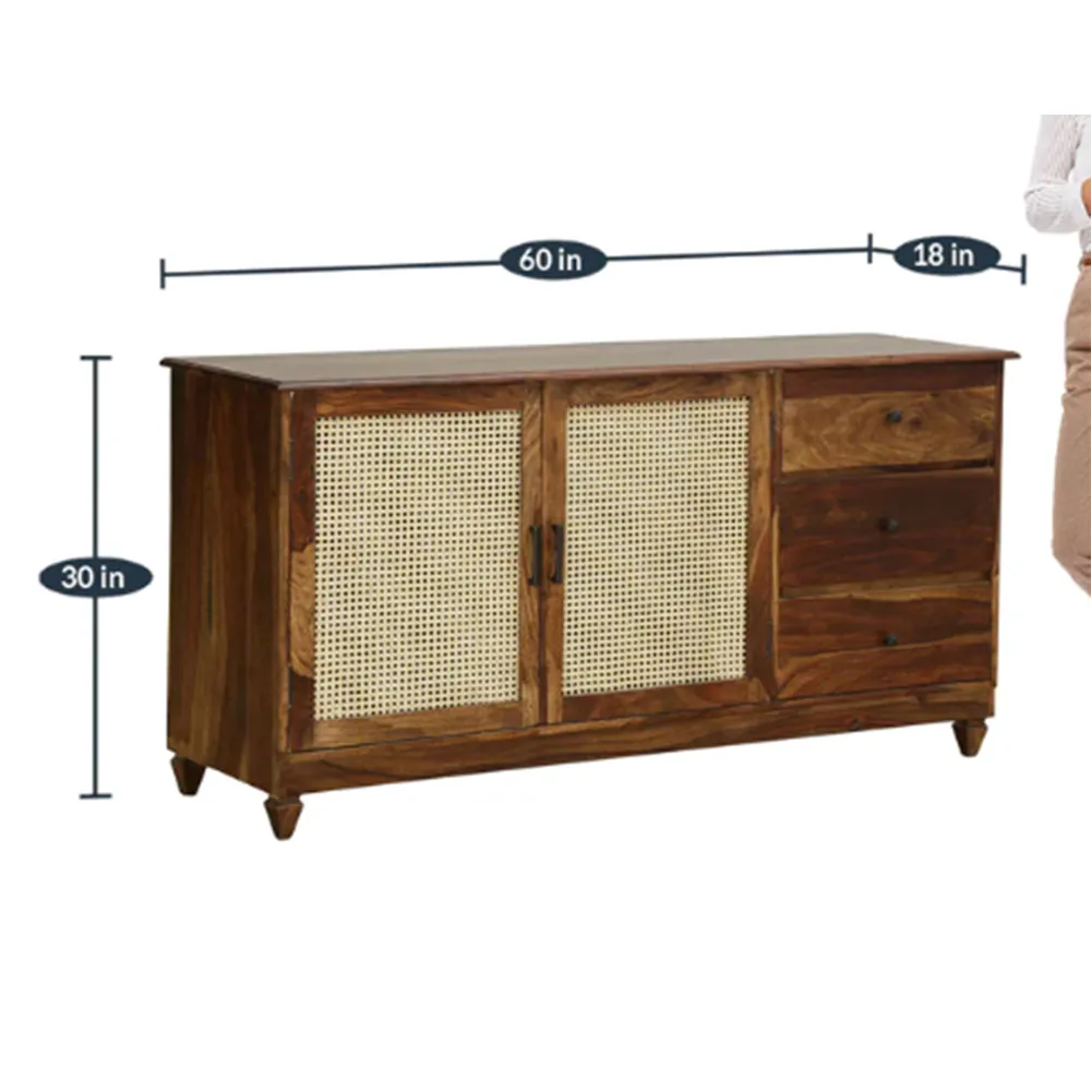 Contemporary Designer Modern Sheehsham Wooden Cabinet