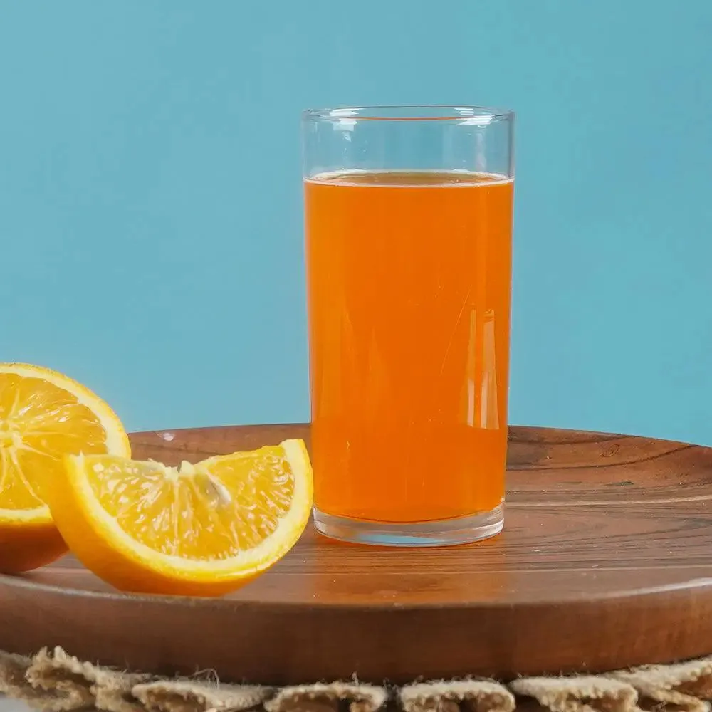 Contemporary Horizontal Lined Juice Glass Set of 2