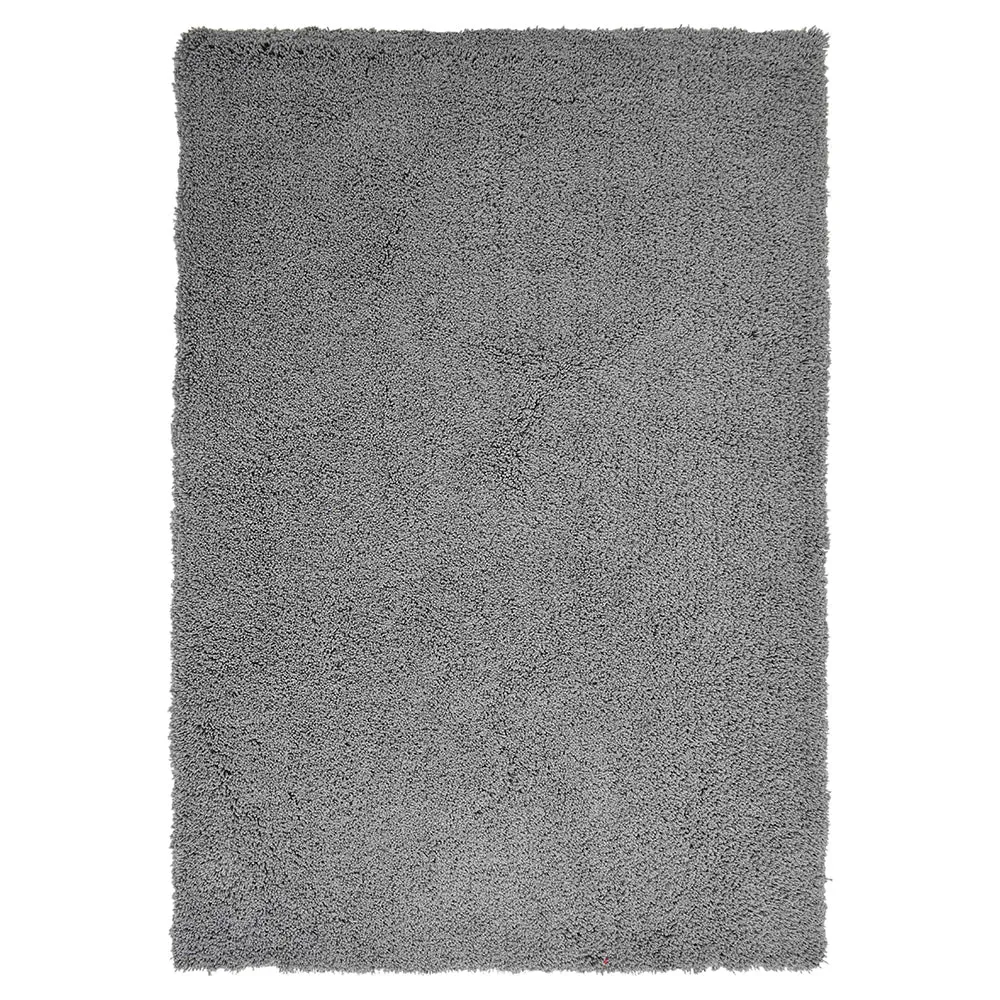 Contemporary Light Grey Solid Soft Feel Anti-Skid 100% Cotton Tufted Carpet 2X5