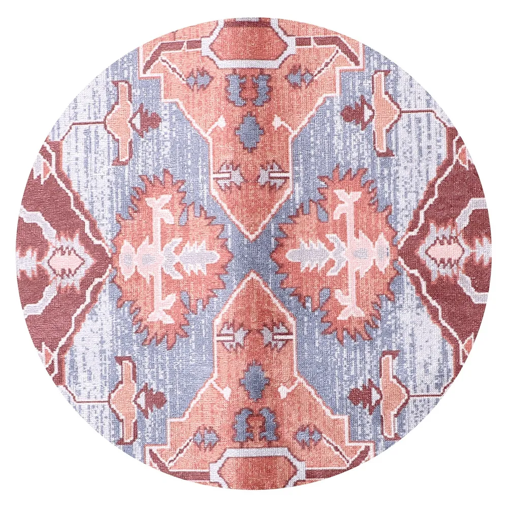 Contemporary Pink & Grey Designer Soft Velvet Table Runner