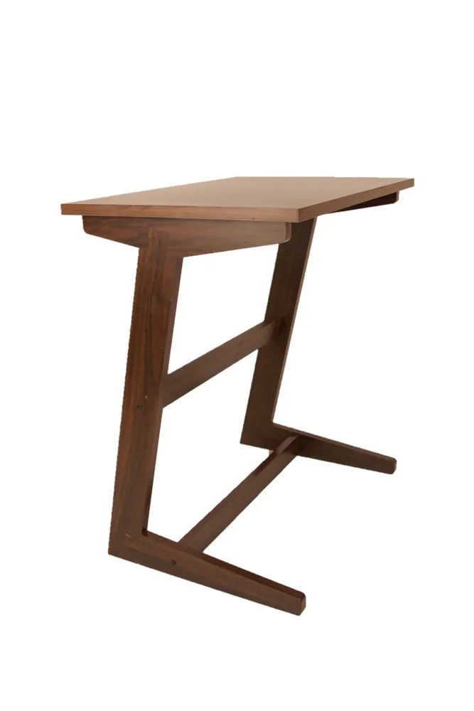 Contemporary Side Table for Laptops Single Piece