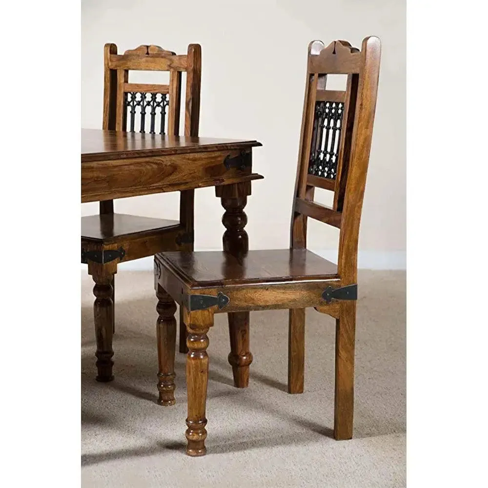 Contemporary Style Sheesham Wood Dining Table 4 Seater