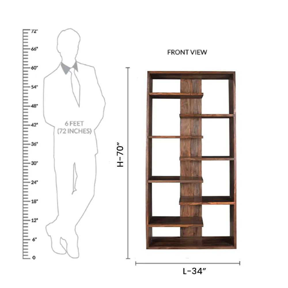 Contemporary Tree Branch Designer Sheesham Wood Bookshelf
