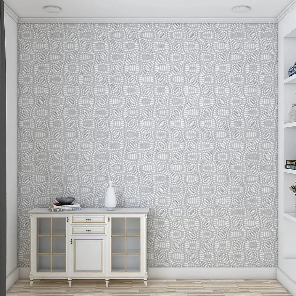 Contemporary Waves Subtle Self Adhesive Wall Paper