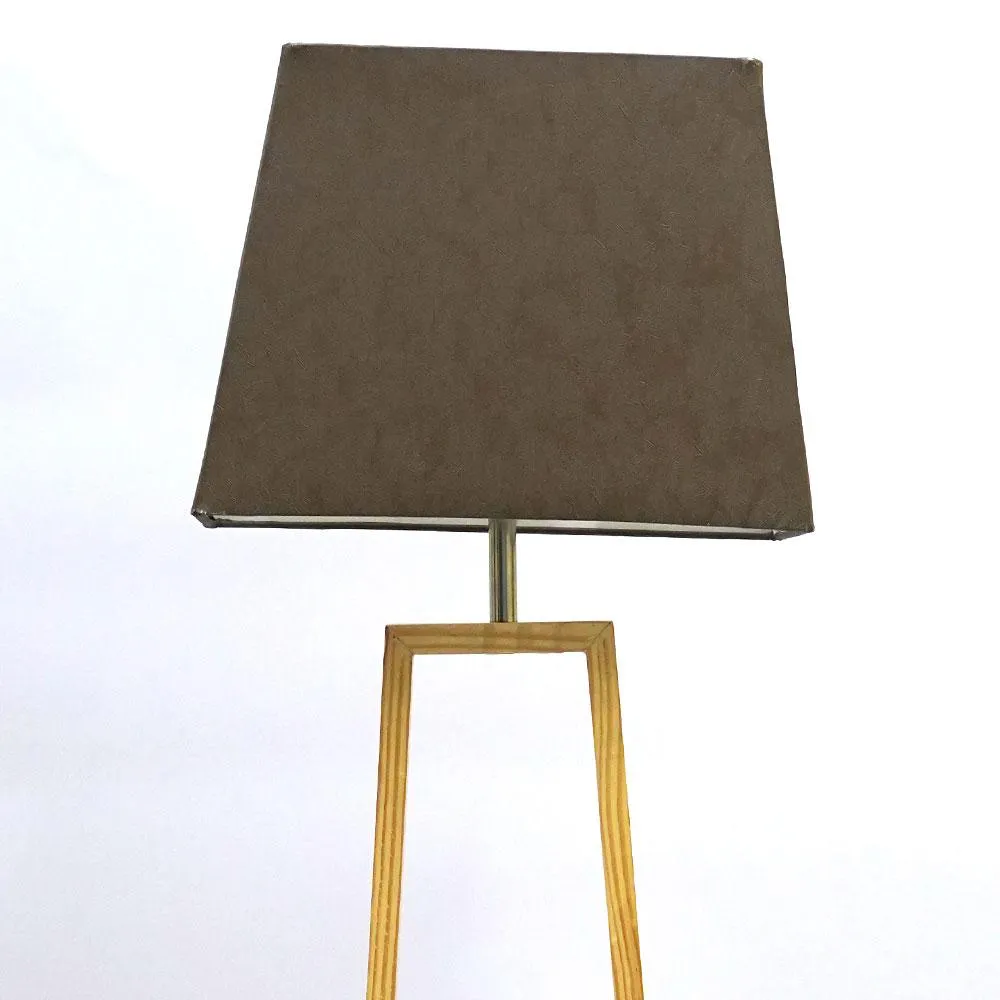 Contemporary Wooden Floor Lamp