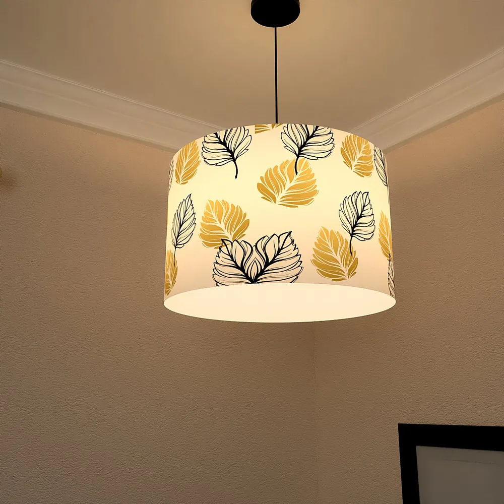 Contrasting Leaves Hanging Light Single Piece