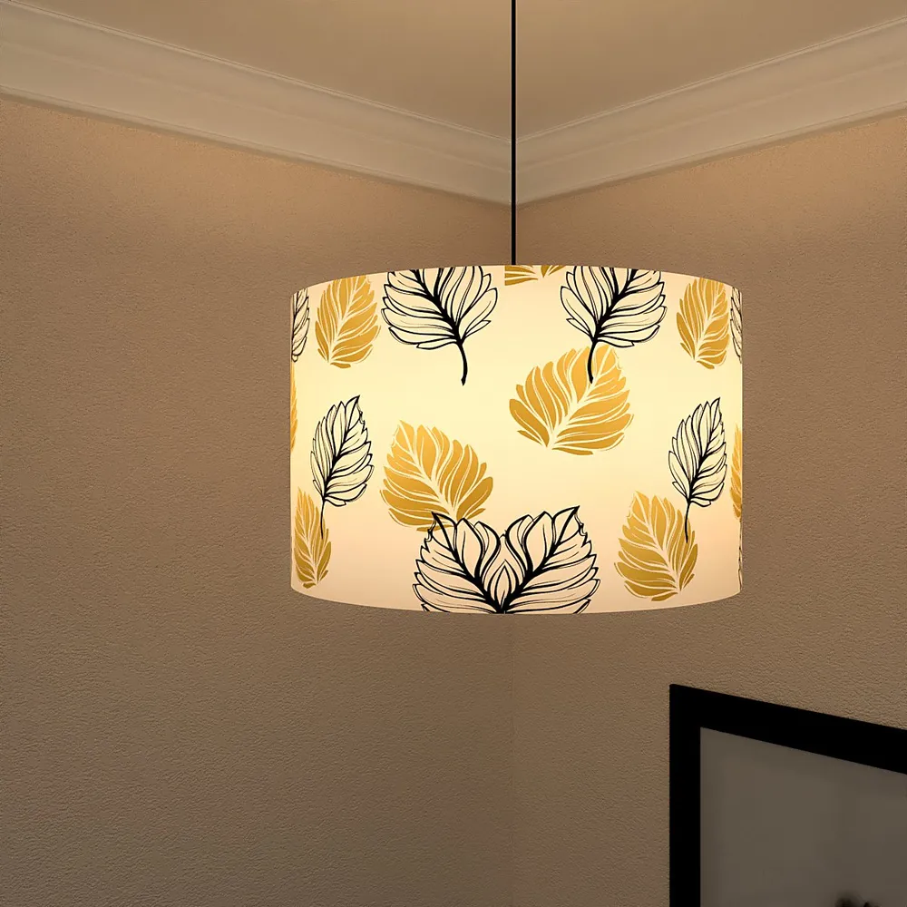 Contrasting Leaves Hanging Light Single Piece