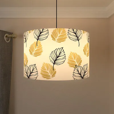 Contrasting Leaves Hanging Light