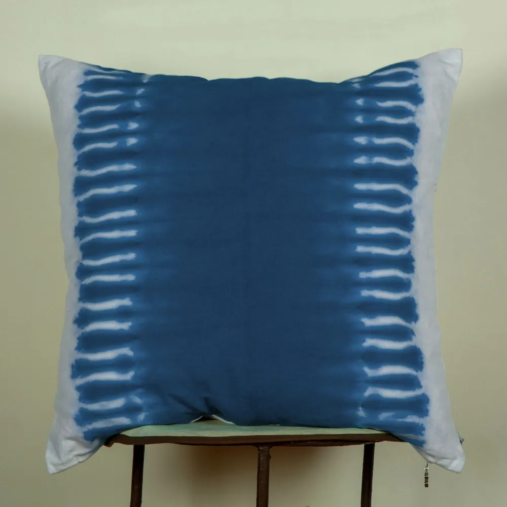 Cool wave Navy Blue Cushion Cover