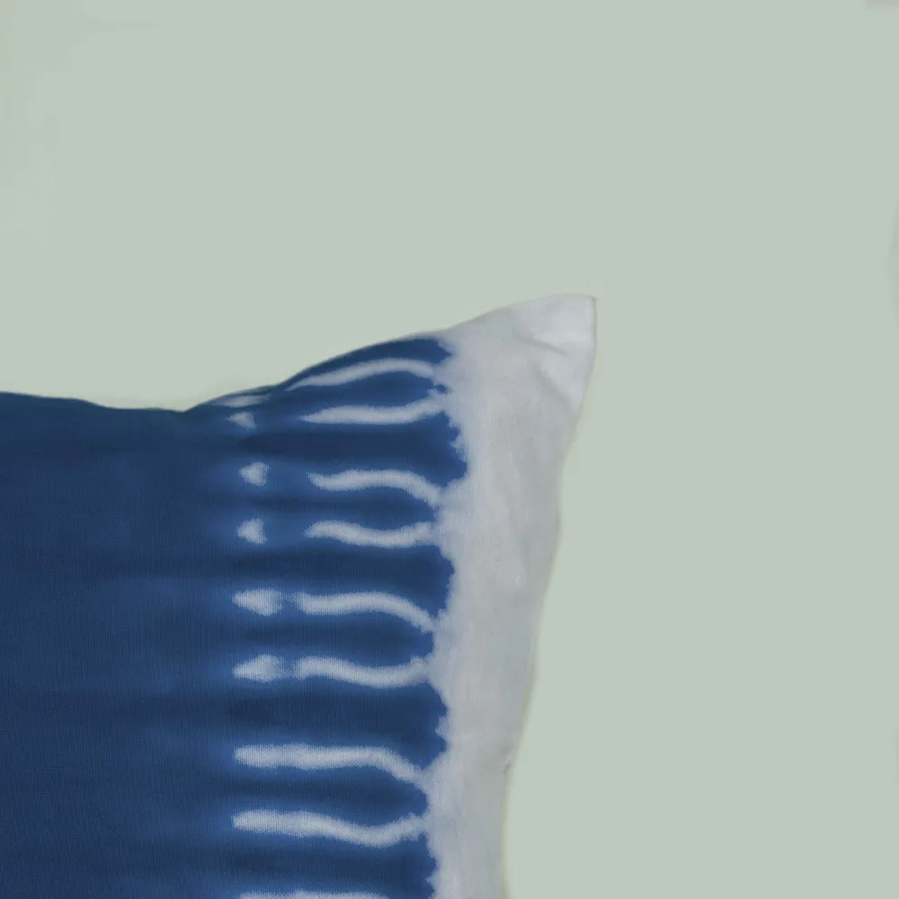 Cool wave Navy Blue Cushion Cover