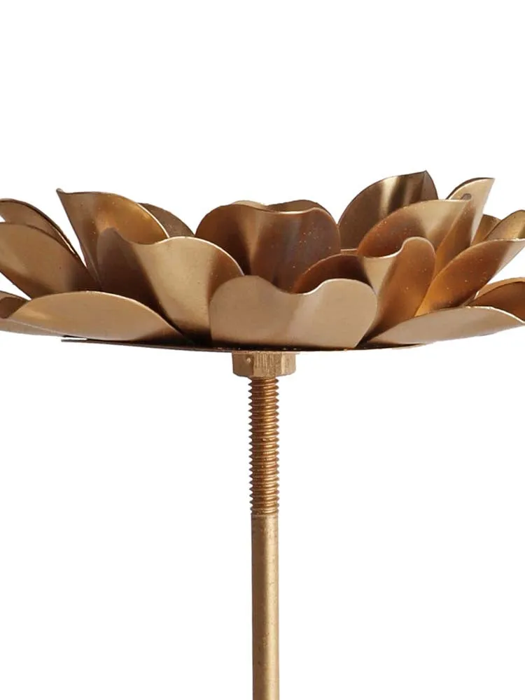 Copper Blooming DetachableTea Light Candle Holders Set Of 3